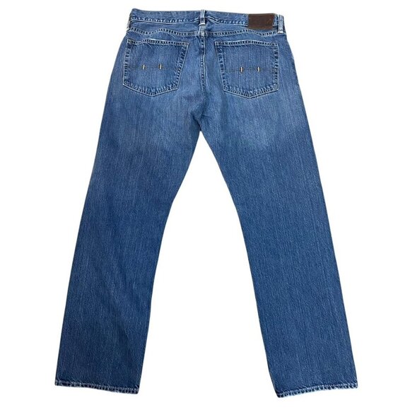 Polo Ralph Lauren Classic 867 Jeans Size 34x30 Leather Tag Small Spot on Leg - Picture 3 of 10